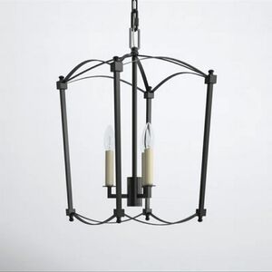 3 Light Metal Dimmable Chandelier